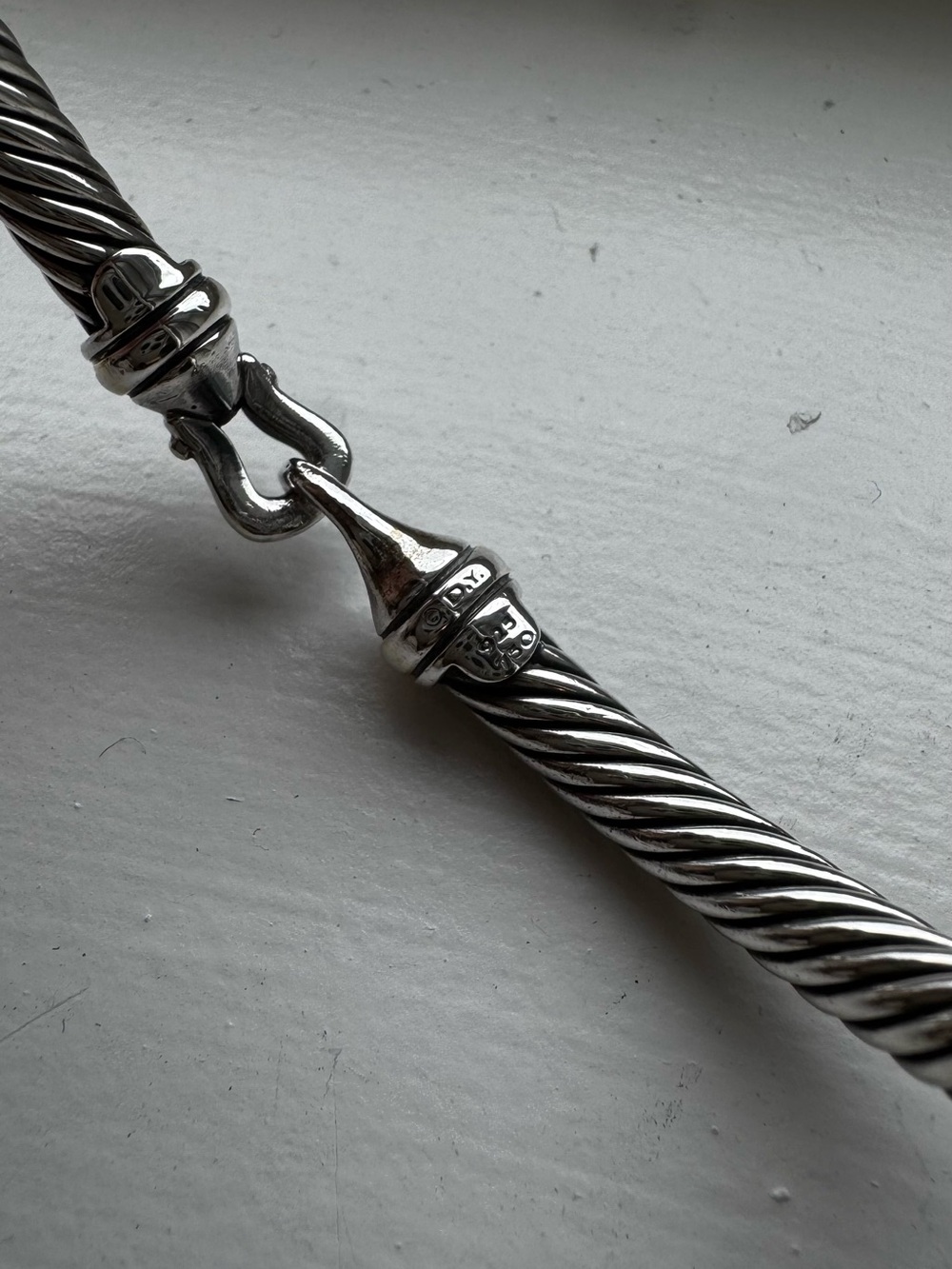 David Yurman Buckle Classic Cable Bracelet, 5mm — Medium - Picture 2 of 5